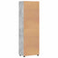 Highboard FLORIN Beton Grå 60 x 35 x 182 cm Konstrueret træ