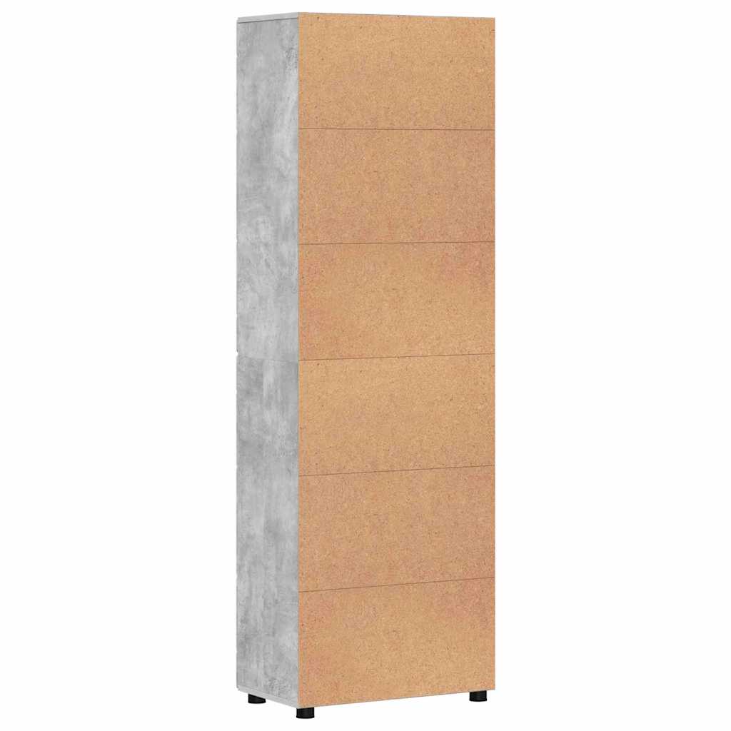 Highboard FLORIN Beton Grå 60 x 35 x 182 cm Konstrueret træ