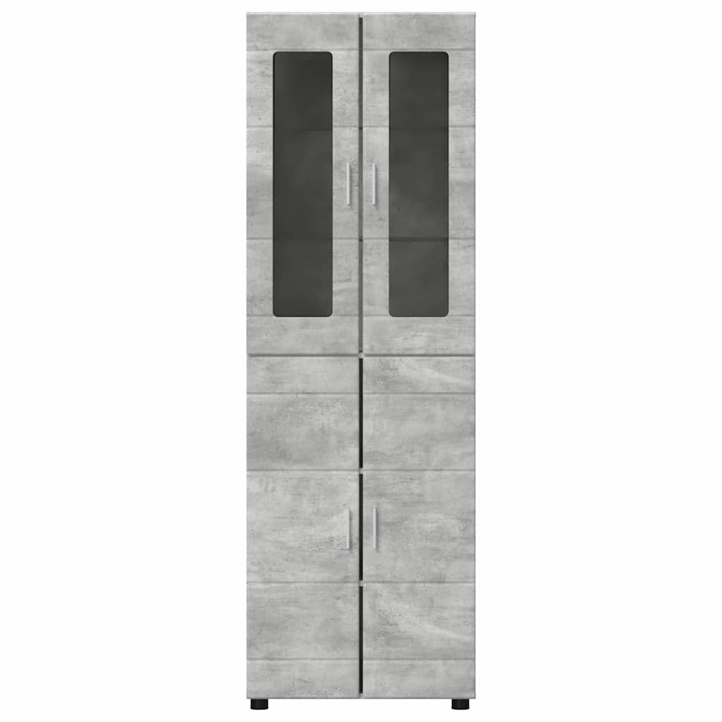 Highboard FLORIN Beton Grå 60 x 35 x 182 cm Konstrueret træ