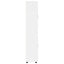 Highboard med hylde FLORIN Høj gloss hvid 60 x 35 x 182 cm