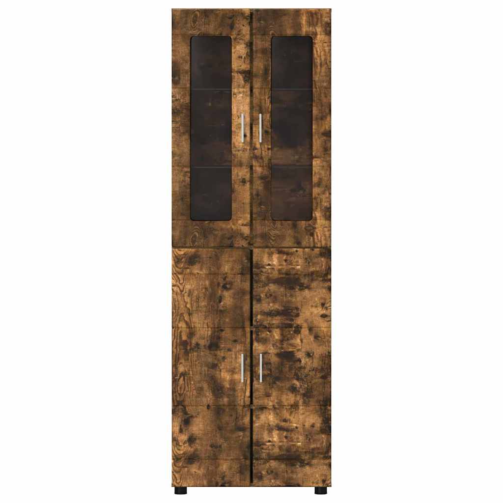 Highboard FLORIN Røget eg 60 x 35 x 182 cm Konstrueret træ