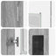 Highboard FLORIN Grå Sonoma 60 x 35 x 182 cm Konstrueret træ
