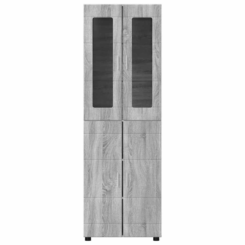 Highboard FLORIN Grå Sonoma 60 x 35 x 182 cm Konstrueret træ