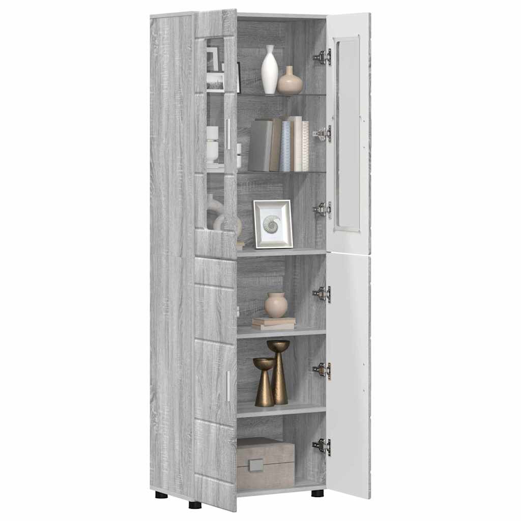 Highboard FLORIN Grå Sonoma 60 x 35 x 182 cm Konstrueret træ