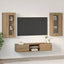 TV-møbelsæt FLORIN 3 pcs Artisan Egetræ Konstrueret træ