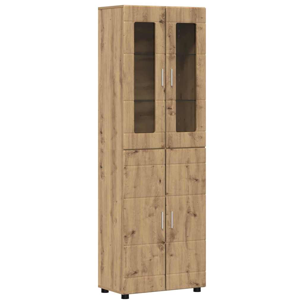 TV-møbelsæt FLORIN 3 pcs Artisan Egetræ Konstrueret træ