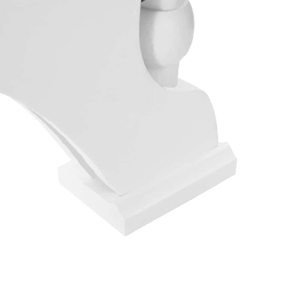 Julelys Bue med 10 LED Lys Hvid 47 x 5 x 29 cm Massivt fyrretræ