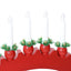 Julelys Bue med 10 LED Lys 3 pcs Rød 47 x 5 x 29 cm