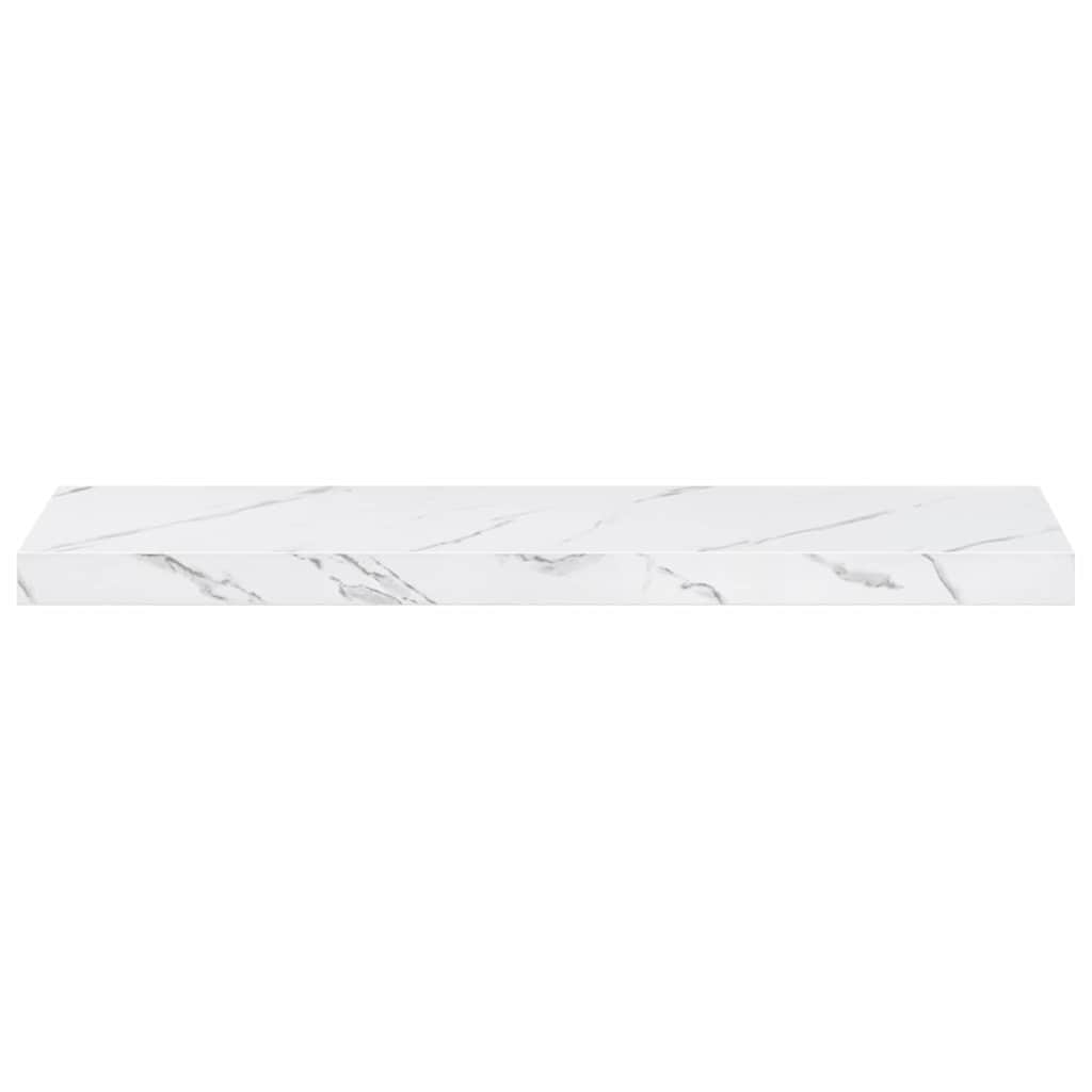 Væghylde Vægmonteret Hvid marmor 80 x 23,5 x 3,8 cm