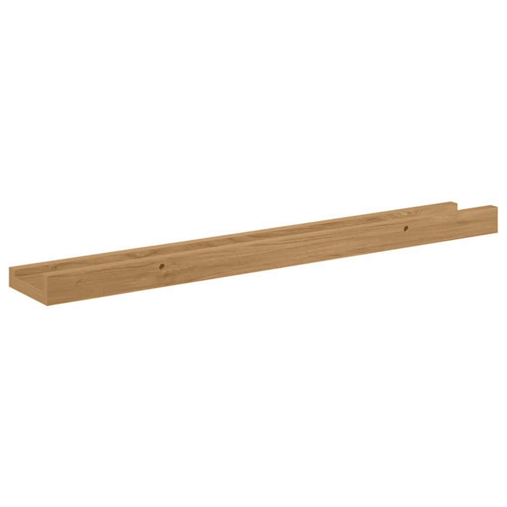 Væghylde Vægmonteret 2 stk. Brun 60 x 9 x 3 cm Konstrueret træ