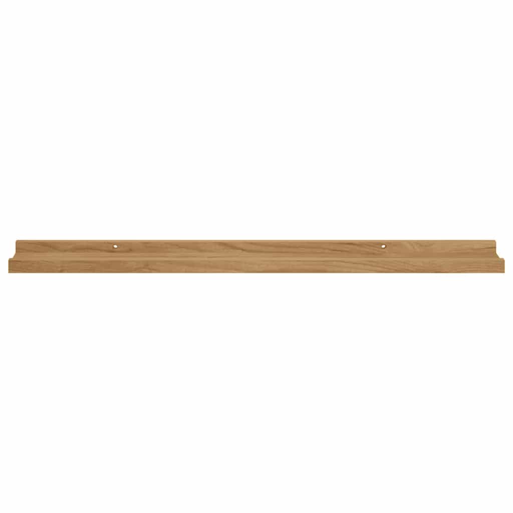 Væghylde Vægmonteret 2 stk. Brun 80 x 9 x 3 cm Konstrueret træ