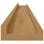 Væghylde Vægmonteret 2 stk. Brun 100 x 9 x 3 cm Konstrueret træ