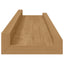 Væghylde Vægmonteret 4 stk. Brun 40 x 9 x 3 cm Konstrueret træ
