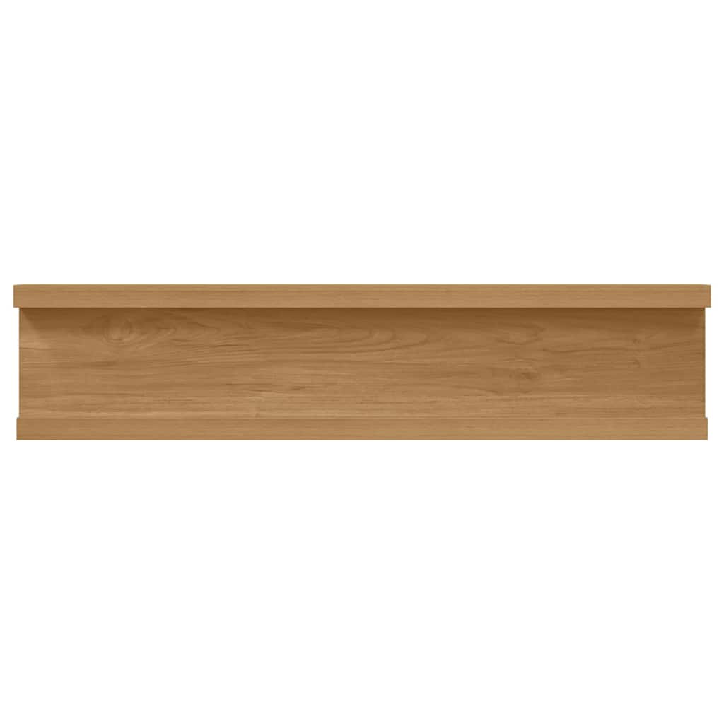 Væghylde Vægmonteret 4 stk. Brun 40 x 9 x 3 cm Konstrueret træ