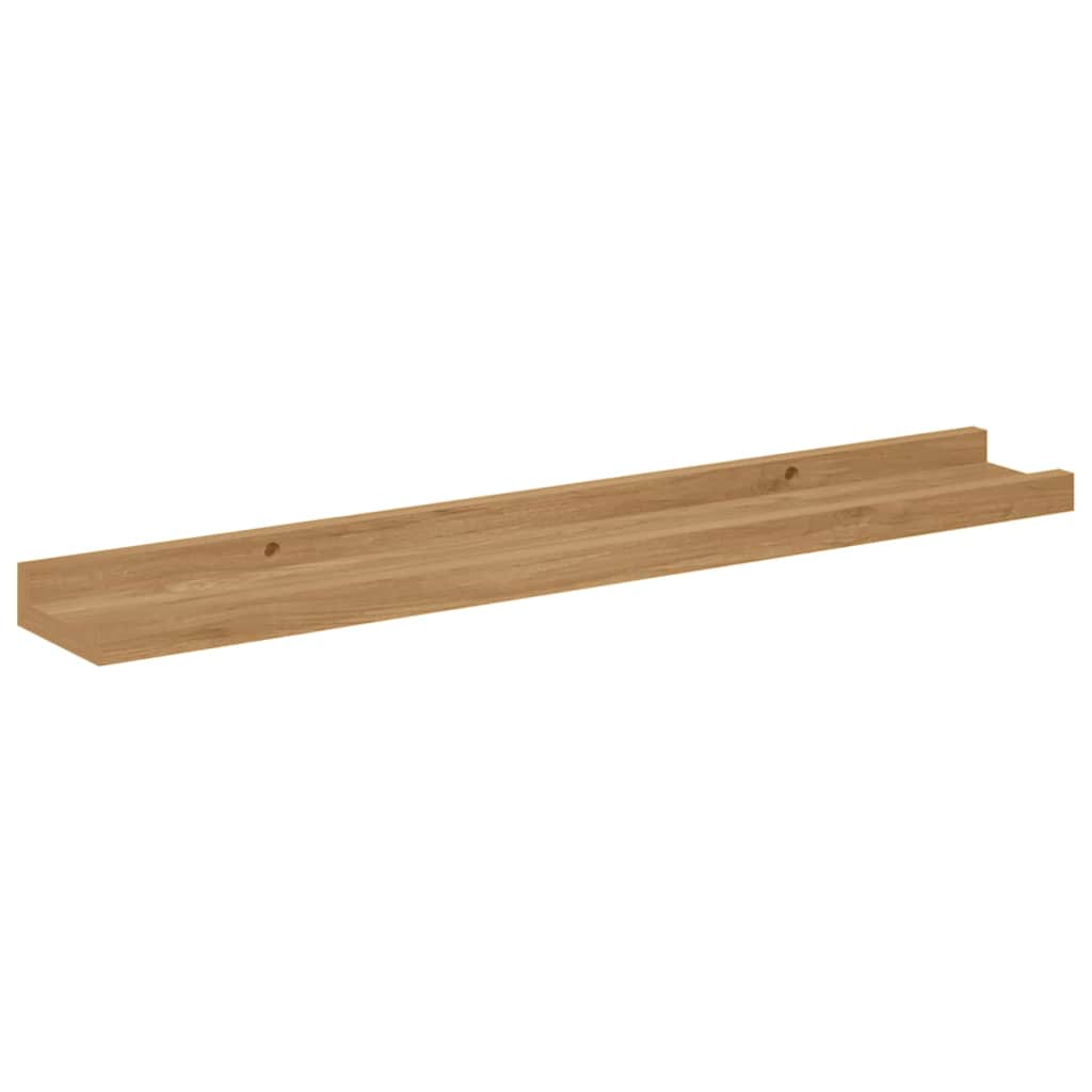 Væghylde Vægmonteret 4 stk. Brun 60 x 9 x 3 cm Konstrueret træ