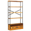 5-etagers bogreol Naturfarvet 100 x 30 x 180 cm