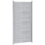 Haveport 85 x 196 cm Rustfrit stål Sølv Låses