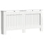 Radiatorcover Hvid højglans 172 x 19 x 81,5 cm Konstrueret træ