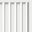 Radiatorcover Hvid højglans 78 x 19 x 81,5 cm Konstrueret træ