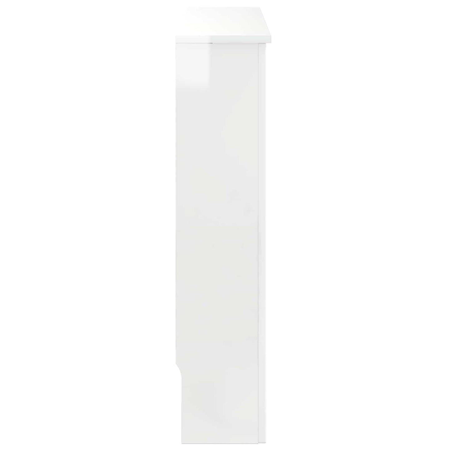 Radiatorcover Hvid højglans 78 x 19 x 81,5 cm Konstrueret træ