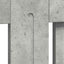 Radiatorcover Betongrå 112 x 19 x 81,5 cm Konstrueret træ