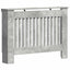 Radiatorcover Betongrå 112 x 19 x 81,5 cm Konstrueret træ
