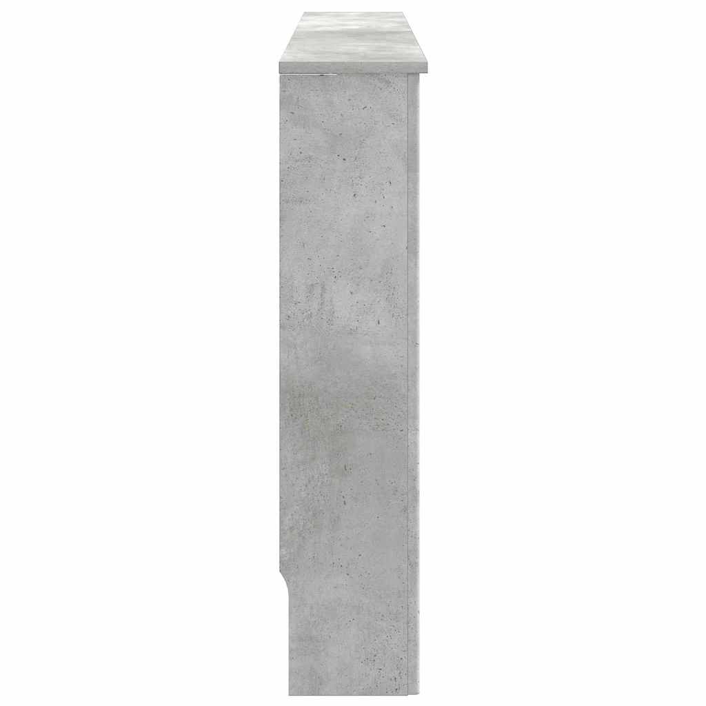 Radiatorcover Betongrå 112 x 19 x 81,5 cm Konstrueret træ
