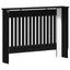Radiatorcover Sort eg 112 x 19 x 81,5 cm Konstrueret træ