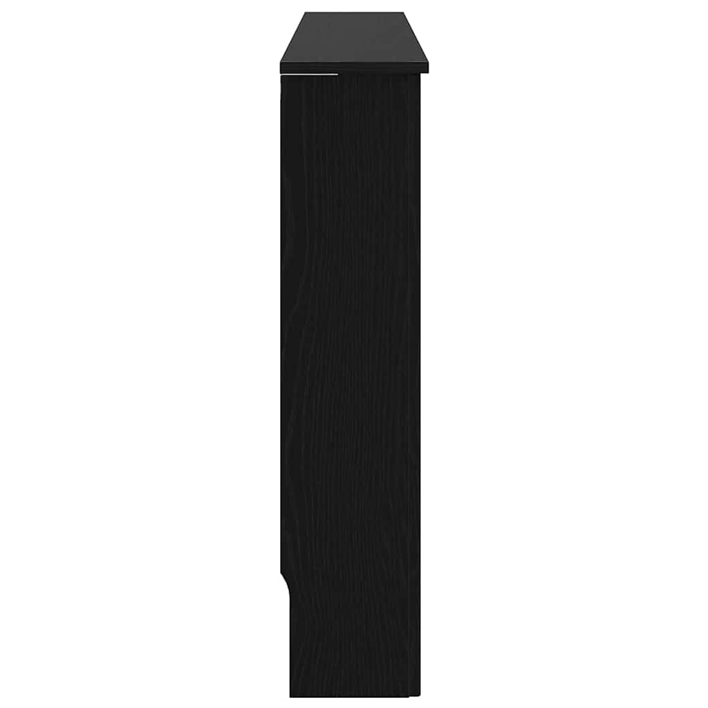 Radiatorcover Sort eg 112 x 19 x 81,5 cm Konstrueret træ
