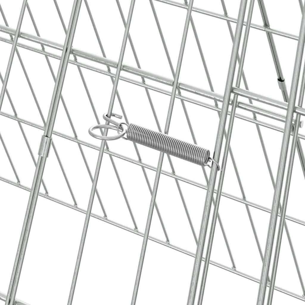Kanin Bur Sølv 215 x 55 x 55 cm Galvaniseret stål