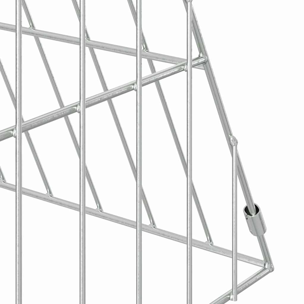 Kanin Bur Sølv 215 x 55 x 55 cm Galvaniseret stål