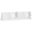 Kanin Bur Sølv 215 x 55 x 55 cm Galvaniseret stål