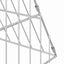 Kanin Bur Sølv 215 x 100 x 85 cm Galvaniseret stål