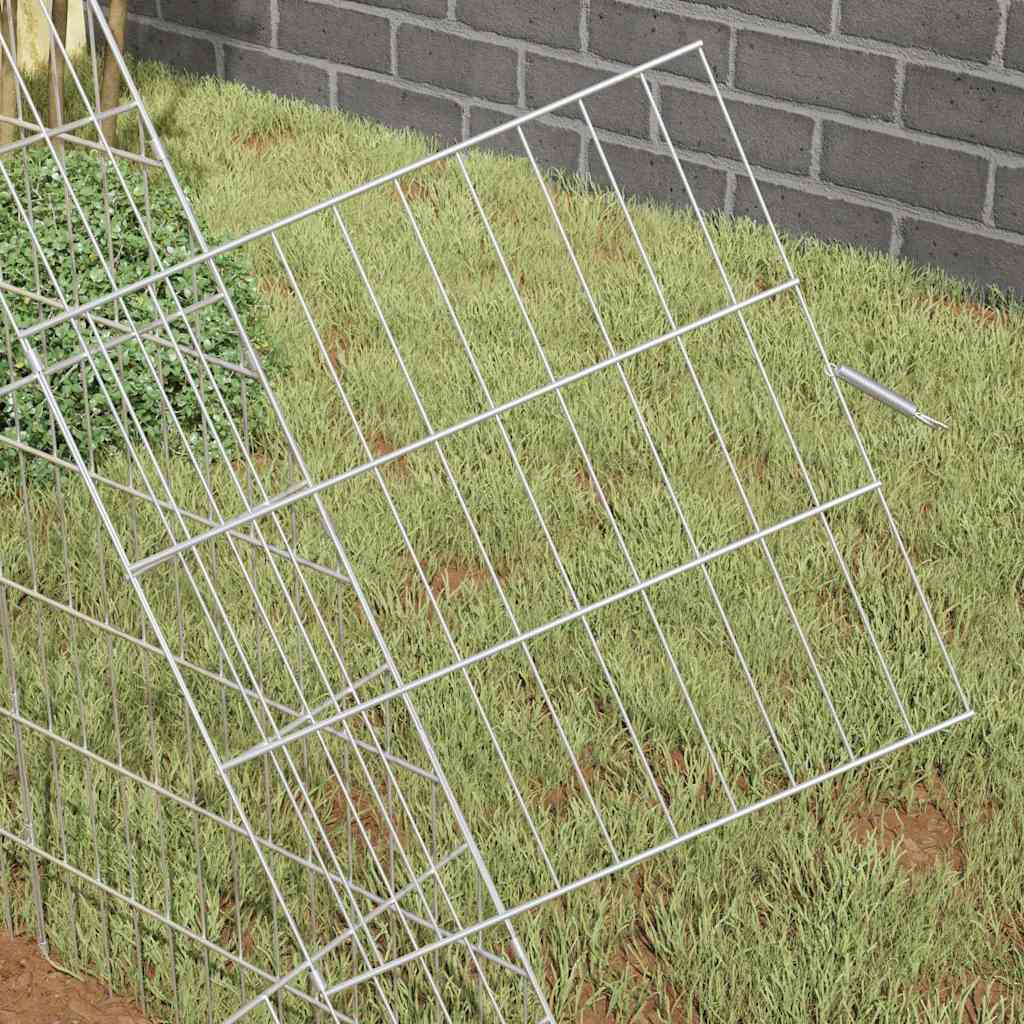 Kanin Bur Sølv 215 x 100 x 85 cm Galvaniseret stål