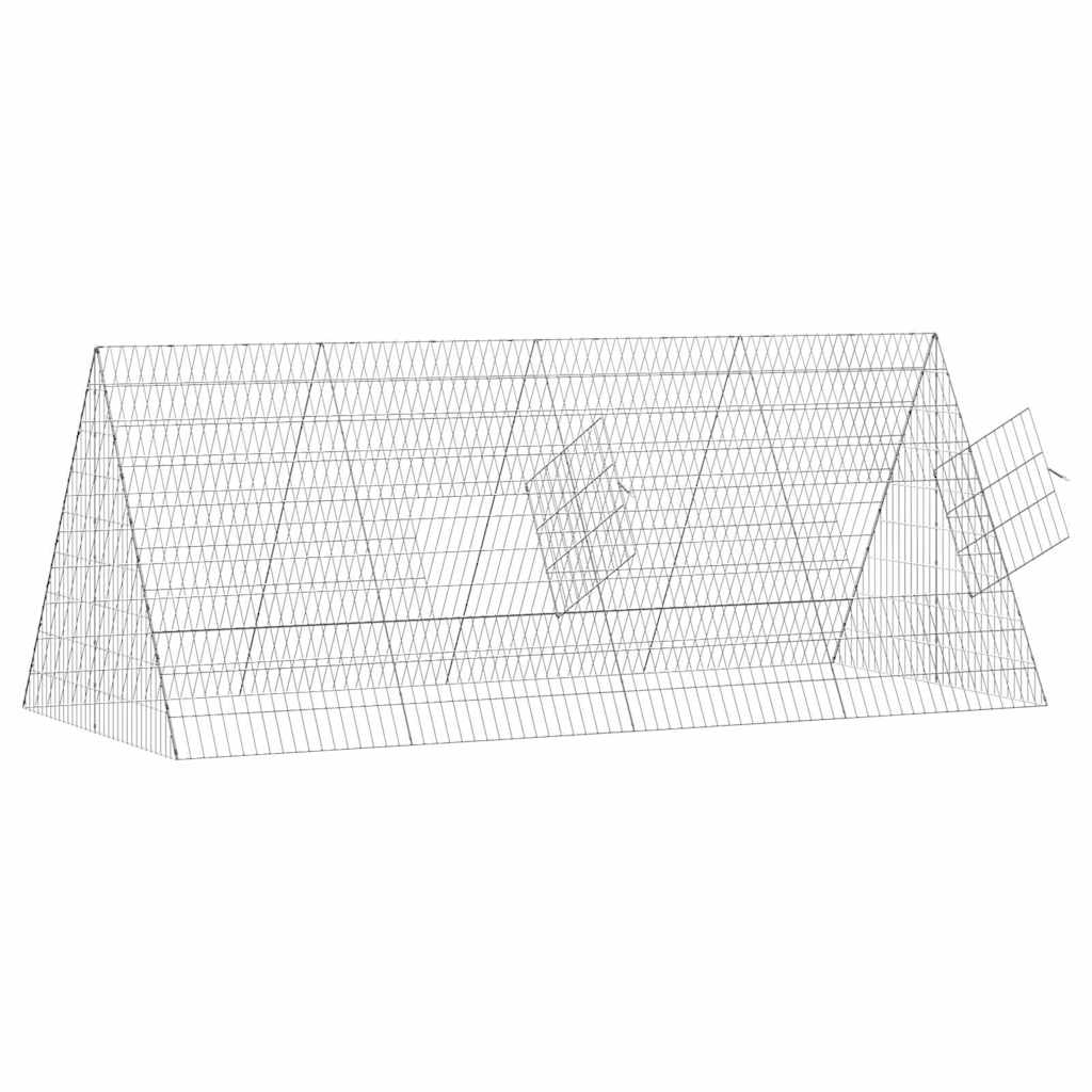 Kanin Bur Sølv 215 x 100 x 85 cm Galvaniseret stål