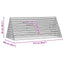 Kanin Bur Sølv 215 x 100 x 85 cm Galvaniseret stål