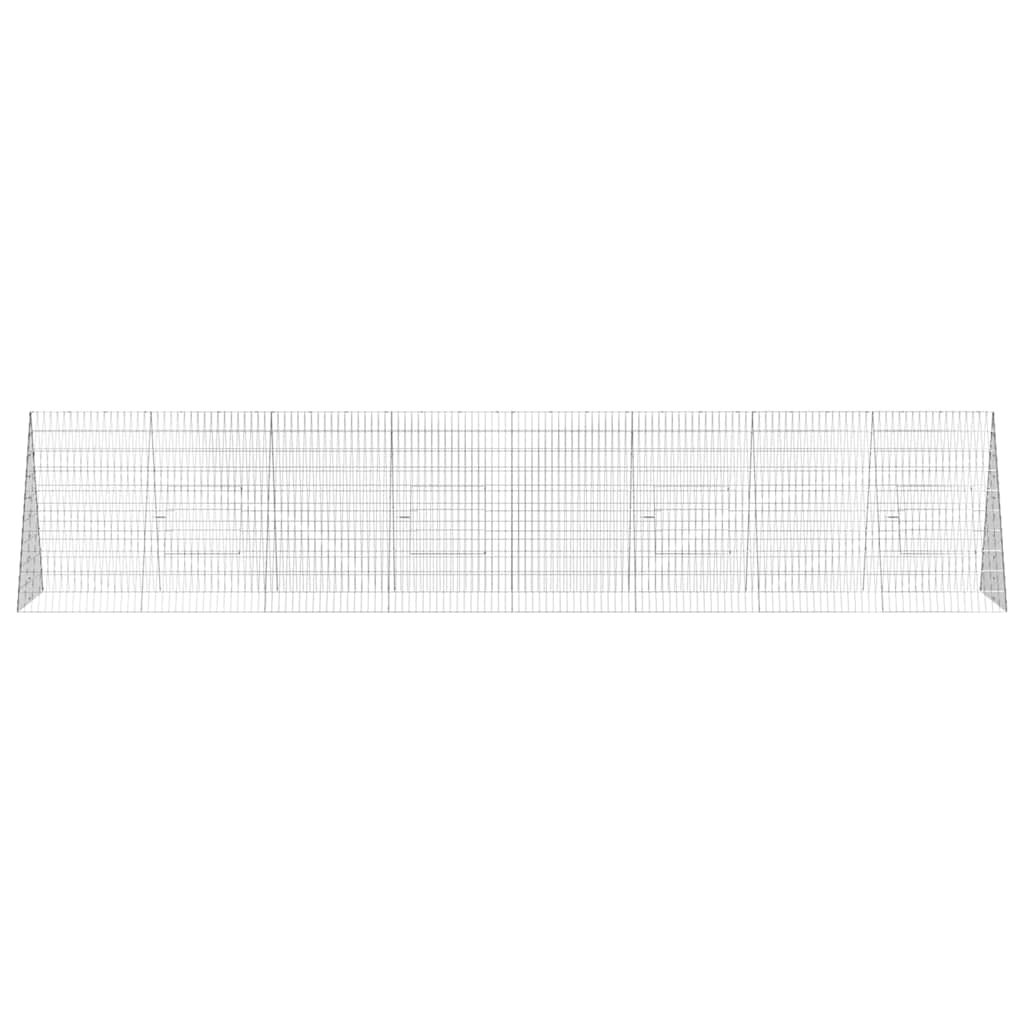 Kanin Bur Sølv 430 x 100 x 85 cm Galvaniseret stål