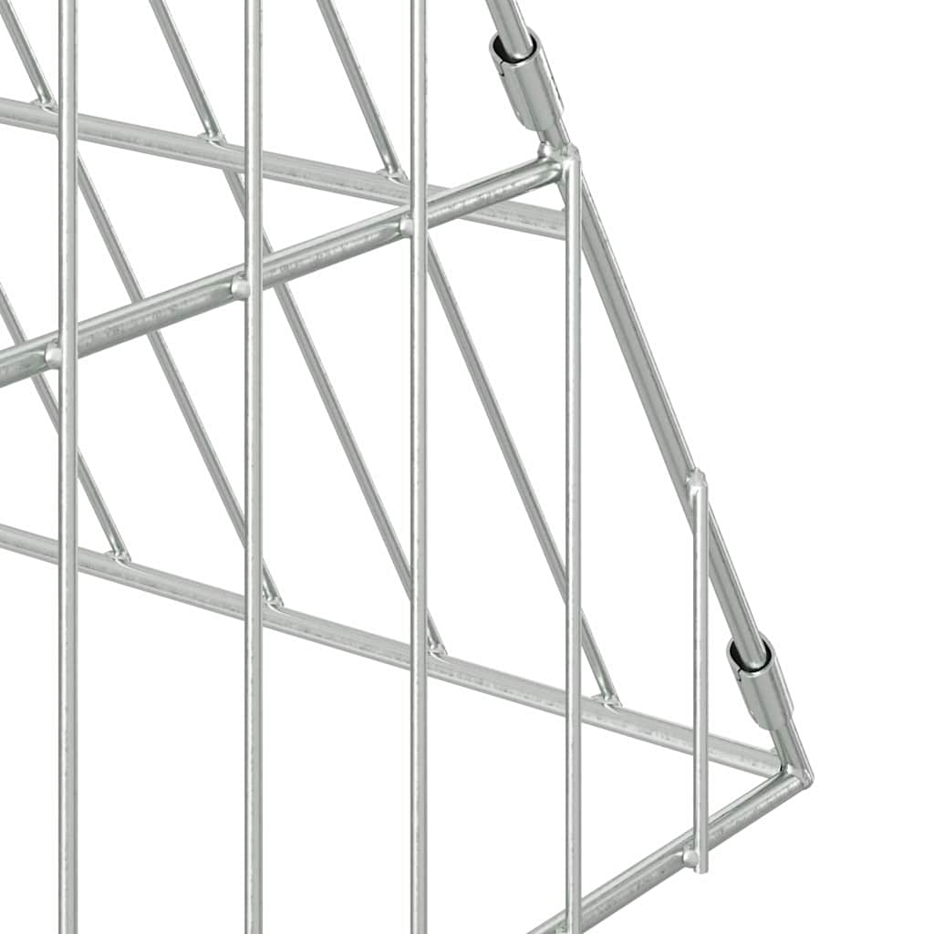 Kanin Bur Sølv 650 x 100 x 85 cm Galvaniseret stål