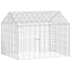 Kanin Bur Sølv 100 x 78 x 78 cm Galvaniseret stål