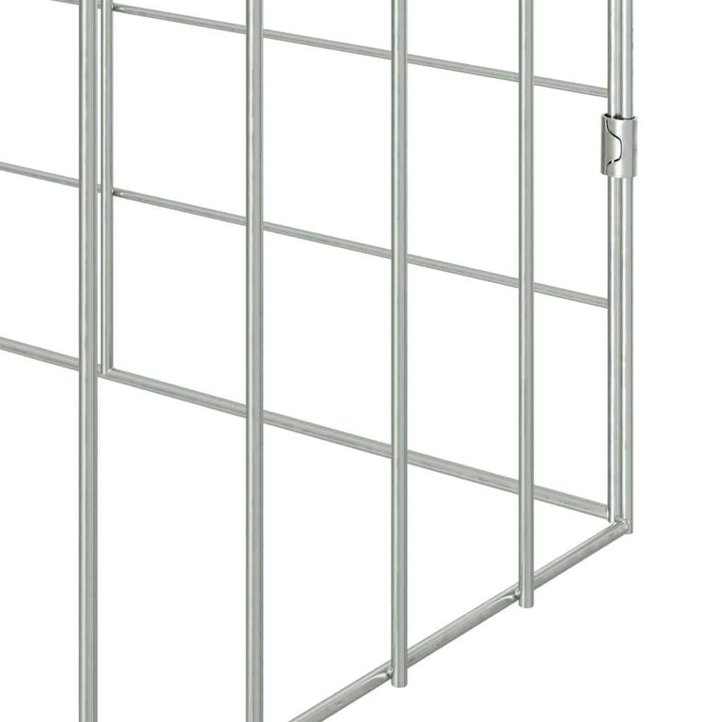 Kanin Bur Sølv 400 x 78 x 78 cm Galvaniseret stål
