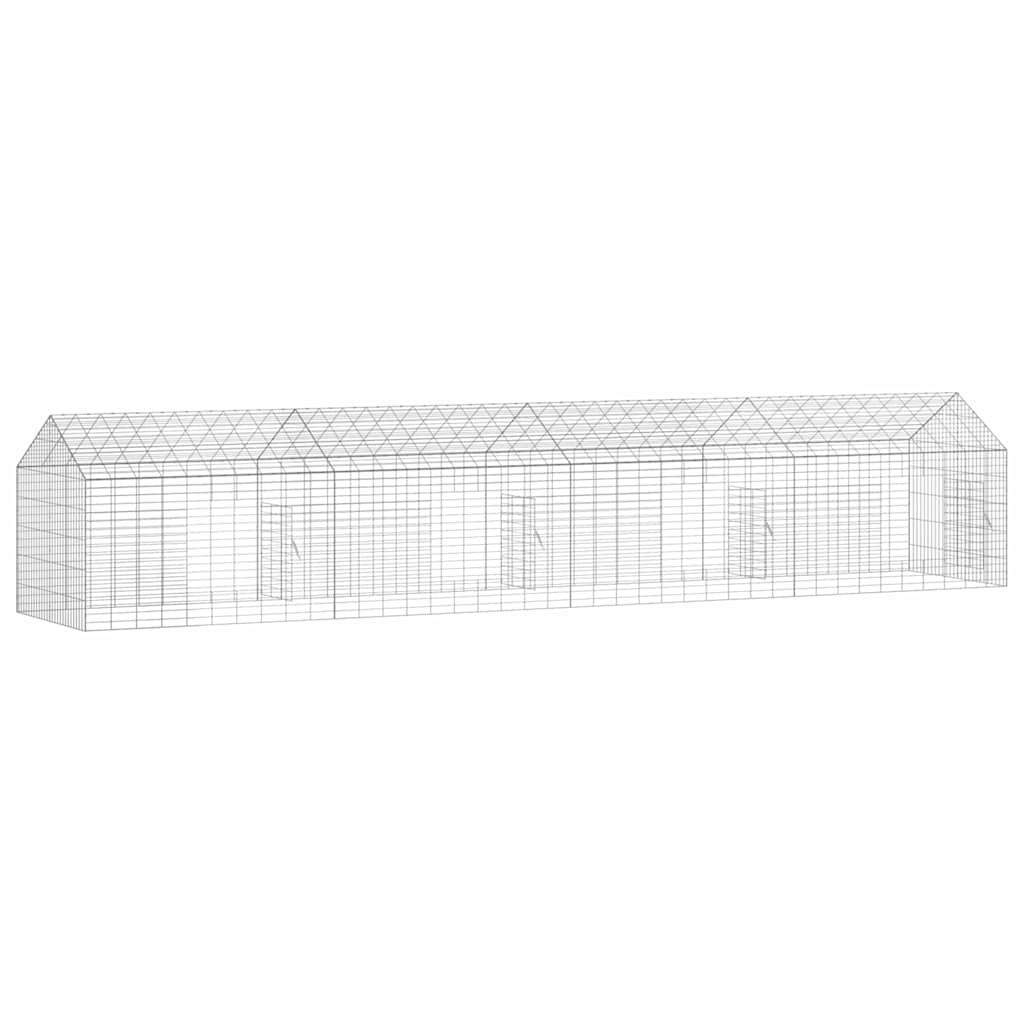 Kanin Bur Sølv 400 x 78 x 78 cm Galvaniseret stål