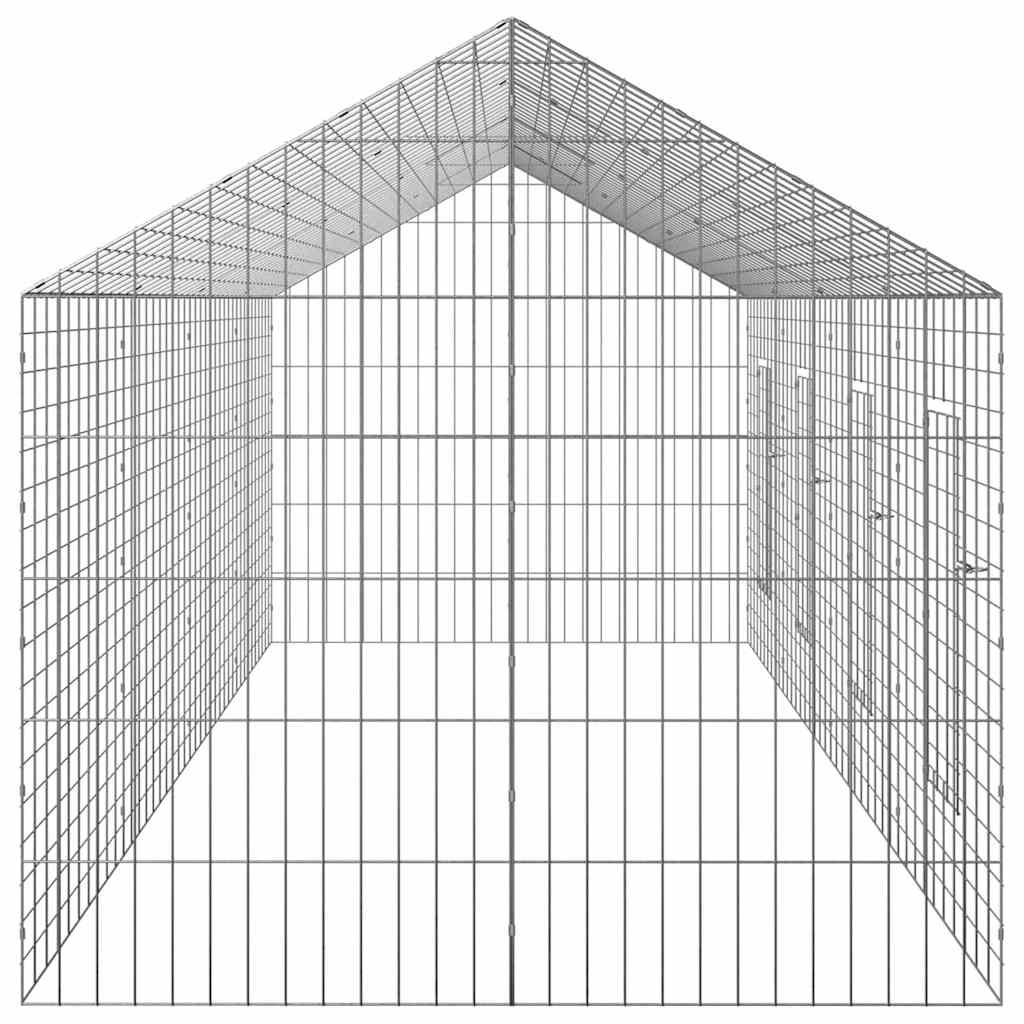 Kanin Bur Sølv 400 x 78 x 78 cm Galvaniseret stål