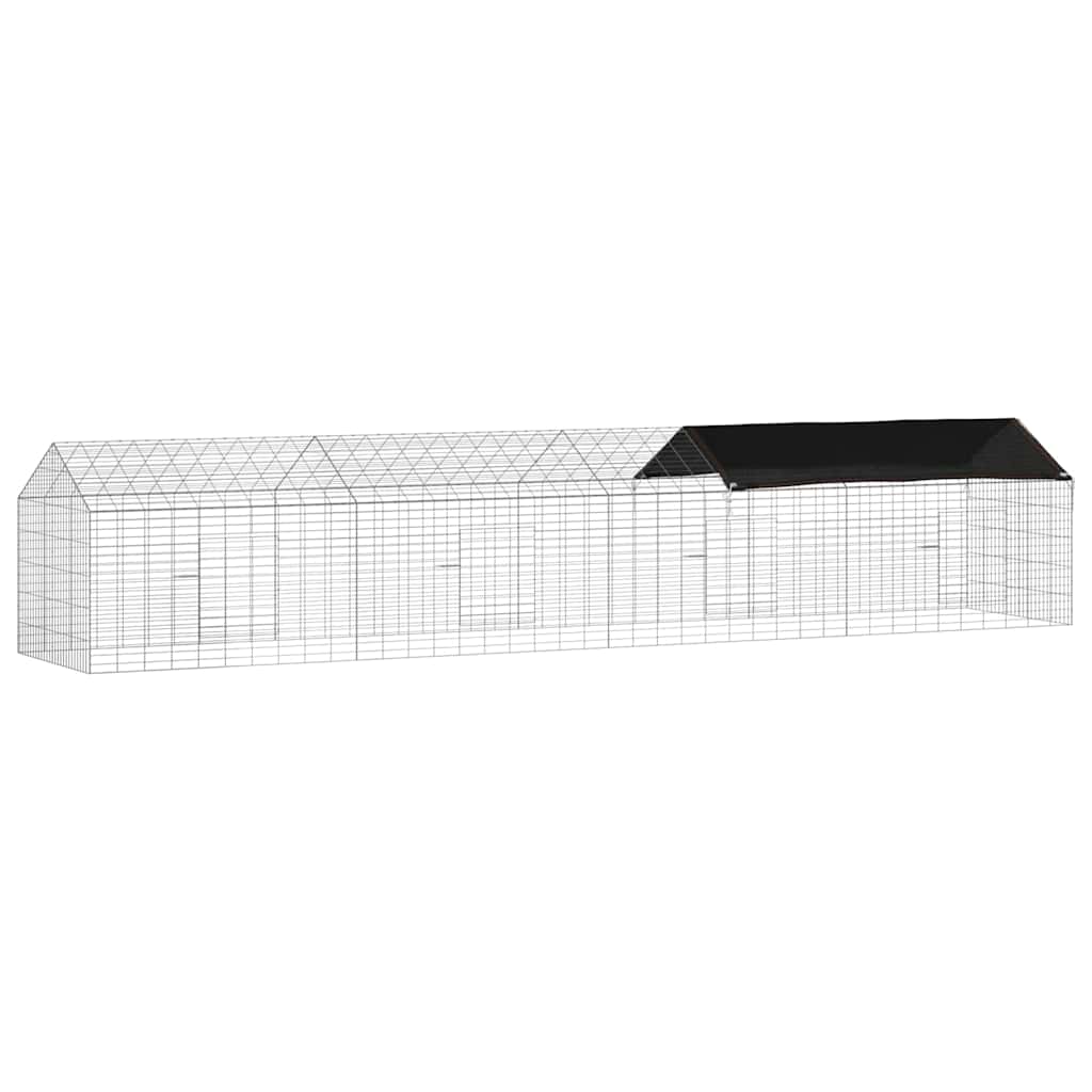 Kanin Bur Sølv 400 x 78 x 78 cm Galvaniseret stål