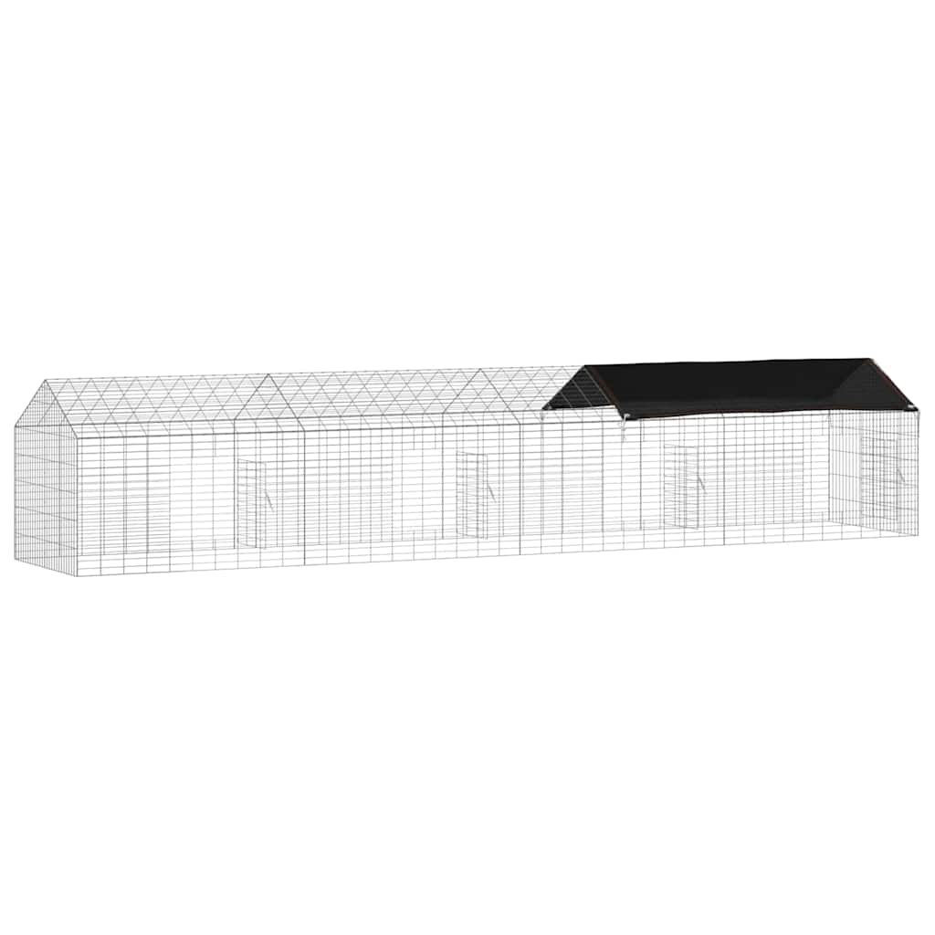 Kanin Bur Sølv 400 x 78 x 78 cm Galvaniseret stål