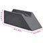 Benpude 68 x 25 x 21,5 cm Fast PU Skum Grå