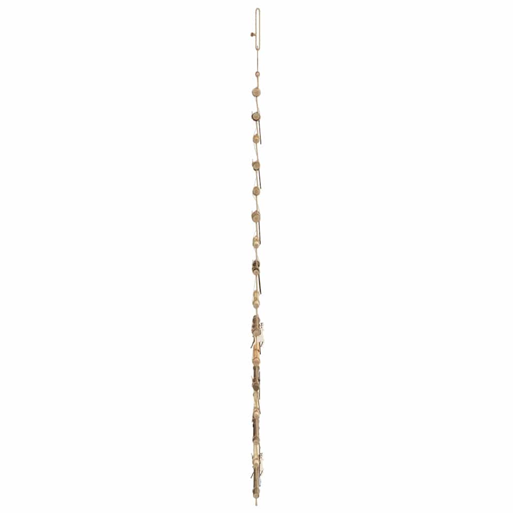 Juletræ med 50 LED'er Naturfarvet 120 cm massivt asketræ