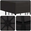 Pavillon 3 x 3 m Antracit Polyester og Stål 190 gsm