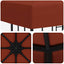 Pavillon 3 x 3 m Terrakotta Polyester og Stål 190 gsm