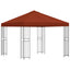 Pavillon 3 x 3 m Terrakotta Polyester og Stål 190 gsm