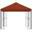 Pavillon 3 x 3 m Terrakotta Polyester og Stål 190 gsm